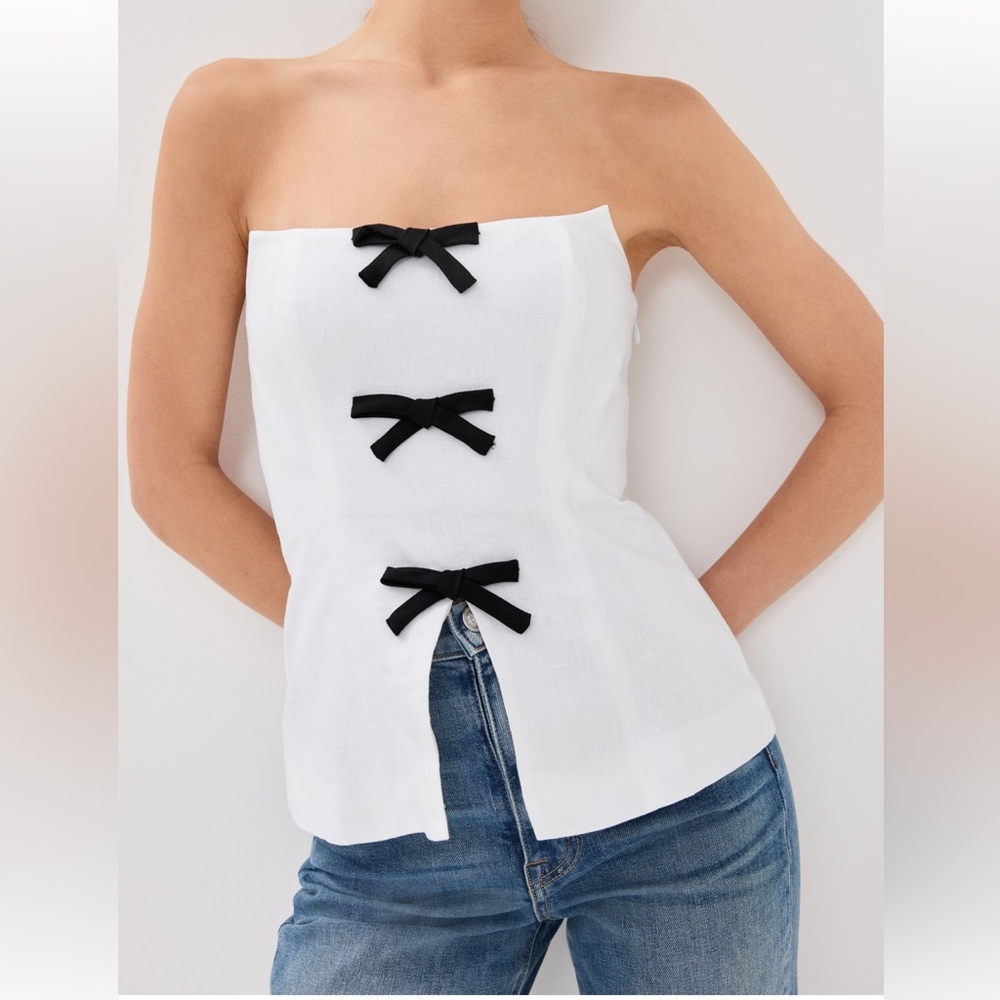 Reformation- Essie Linen Top- NWT
